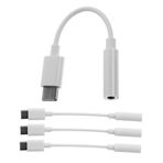 OSALADI 2 Takım Usb Cden 3 5 Mmye Adaptör Kulaklık Jakı Type-cden 3 5 Mmye Kulaklık Dönüştürücü Ses Adaptörü Kablosu 4 Adet * 2