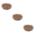 OSALADI 3 Parça Kuş Yuvası Kuş Yuvası Mini Kuş Yuvası Rattan Dal Kuş Yuvası Rattan Kuş Yuvaları Bahçe Için Kuş Yuvası Simülasyon Kuş Yuvası Doğal Kuş Yuvası Hasır Kuş Yuvaları Kamış Düğün