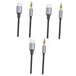 OSALADI 3 Parça Ses Adaptör Kablosu Bağlayıcı Tel Kulaklık Dönüştürücü Ses Ekipmanı Adaptör Kablosu Ses Kablosu Stereo Dönüştürme Kablosu 3.5mm'den Usb'ye Ses Dönüştürme Kablosu Pvc
