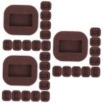 OSALADI 3 Set Silindir Sabitleme Pedi Halı Kaplı Tutucular Mobilya Bardak Altlıkları Araba Bardak Altlığı Tutucuları Halı Sandalye Matı Yatak Durdurucuları Oturma Odası 10 adet*3