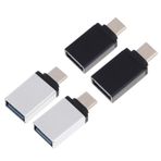 OSALADI 4 Adet Çeşitli Renkli Usb Type-c Adaptöründen Usb 30 Dönüştürücüye Taşınabilir Telefon Kulaklık Şarj Cihazı Dizüstü Bilgisayar Masaüstü Için