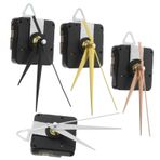OSALADI 4 Set Yaratıcı Diy Üç Boyutlu Duvar Saati Arama Plaka Oturma Odası Yatak Odası Aksesuarları Saat Mekanizması Sadece Duvar Saati Eller Işletilen Analog Analog Saat Makine Plastik