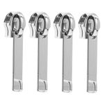 OSALADI 4pcs Fermuar Çekme Yedek Metal Fermuar Tutucu Mender Fixer Fermuar Sekmesi Bagaj Bavul Fermuar Çekme Sekmesi Onarım