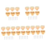OSALADI 5 Takım Rattan Ahşap Sap Dolap Kulpu Dolap Kulpları Dekoratif Çekmece Çeker Ahşap Çekmece Kulpları Büyük Kolye Topuzu Makine Dresser Kolları Rattan Çekmece Kolları Odun 6 Adet * 5