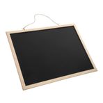 OSALADI Ahşap Çerçeve Asılı Mesaj Panosu Duvar Montajı 40x30 Cm Yazı Tahtası Ev Ofis Cafe Ekran Yazı Tahtası Asılı Halat Ile