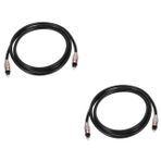 OSALADI Dijital 2 Adet Kablosu 3'e Tv Kablosu Erkek 3 5 Mm'ye Kadar Fiber Kablosu Çubuğu Için Kablosu Yardımcı Pmmc Elyafı Kare Ağız Cd Telefon Askısı