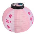 OSALADI Japon Kiraz Çiçek Feneri Dekoratif Fenerler Taşınabilir Asılı Stil 30cm Çap Ev Dekoru Partiler İçin