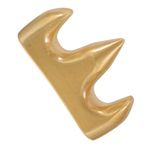 OSALADI Mountain Paperweight Press Sanatsal Kağıt Ağırlığı Fırçası Dinlenme Standı Kaligrafi Kağıt Ağırlığı Fırçası Dinlenme Tutucu Fırça Tutucusu Golden Pirinç