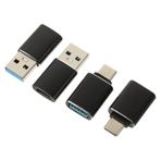 OSALADI Usb 30 - Type-c Adaptörü 4lü Paket Otg Dönüştürücü Basit Tasarım Kompakt Kulaklık Ve Mikrofonlarla Uyumlu