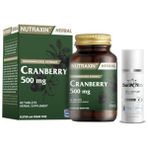 Oscar Cranberry 500 Mg 60 Tablet Gıda Takviyesi + Yüz Temizleme Jeli 100ML Hediyeli