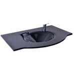 Oscar Kuaför Cam Lavabo 12 mm 100 x 56 cm Siyah K213