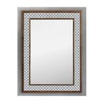Oscar Stone Decor Ahşap Çerçeveli Mozaik (mermer) Ayna 53x73 Cm Seramik Desenli-karo-siyah Beyaz AYN5070-058