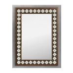 Oscar Stone Decor Ahşap Çerçeveli Mozaik (mermer) Ayna 53x73 Cm Seramik-star-yıldız-karo Desenli AYN5070-056