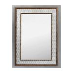 Oscar Stone Decor Ahşap Çerçeveli Mozaik Taş (mermer) Ayna 53 X 73 Cm Seramik Desenli AYN5070-003