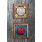 Oscar Stone Decor Ahşap Çerçeveli Taş Duvar Dekoru 28X28 Cm 2'Li Set (1668-480) Hilye-I Şerif Nar 2Prmt-200