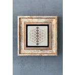 Oscar Stone Decor Çakra Renkleri Sembolleri Çerçeveli Taş Tablo 20x20 Cm-wall Decor CDD-40-1120