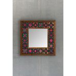 Oscar Stone Decor Çerçeveli Mozaik Doğaltaş Ayna 33 X 33 Cm AYN-033