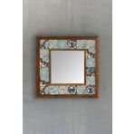Oscar Stone Decor Çerçeveli Mozaik Doğaltaş Ayna -mosaıc Stone Mırror 32x32 Cm AYN-024