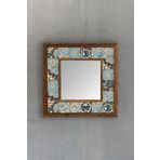 Oscar Stone Decor Çerçeveli Mozaik Doğaltaş Ayna -mosaıc Stone Mırror 32x32 Cm