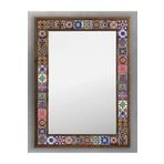 Oscar Stone Decor Çerçeveli Mozaik Taş (mermer) Ayna 53 X 73 Cm Seramik Desenli AYN5070-028