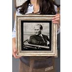 Oscar Stone Decor Çerçeveli Tablo Taş Duvar Dekoru 30 X 30 Cm Atatürk Arabada