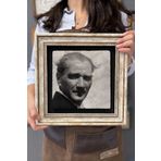 Oscar Stone Decor Çerçeveli Tablo Taş Duvar Dekoru 30 X 30 Cm Mustafa Kemal Atatürk