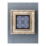 Oscar Stone Decor Çerçeveli Taş Duvar Dekoru 20 X 20 Cm Çini Desen Cdd1-40-183