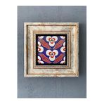 Oscar Stone Decor Çerçeveli Taş Duvar Dekoru 20 X 20 Cm Çini Desen Cdd1-40-203