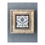 Oscar Stone Decor Çerçeveli Taş Duvar Dekoru 20 X 20 Cm Çini Desen Cdd1-40-206