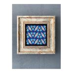 Oscar Stone Decor Çerçeveli Taş Duvar Dekoru 20 X 20 Cm Çini Desen Cdd1-40-207