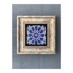 Oscar Stone Decor Çerçeveli Taş Duvar Dekoru 20 X 20 Cm Çini Desen Cdd1-40-209