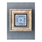 Oscar Stone Decor Çerçeveli Taş Duvar Dekoru 20 X 20 Cm Çini Desen Cdd1-40-227