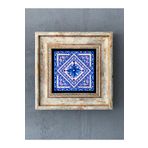 Oscar Stone Decor Çerçeveli Taş Duvar Dekoru 20 X 20 cm Çini Desen CDD1-40-230