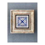 Oscar Stone Decor Çerçeveli Taş Duvar Dekoru 20 X 20 Cm Çini Desen Cdd1-40-232
