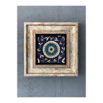 Oscar Stone Decor Çerçeveli Taş Duvar Dekoru 20 X 20 Cm Çini Desen Cdd1-40-241
