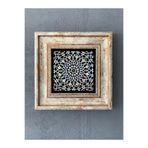 Oscar Stone Decor Çerçeveli Taş Duvar Dekoru 20 X 20 Cm Çini Desen Cdd1-40-242