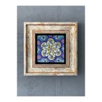 Oscar Stone Decor Çerçeveli Taş Duvar Dekoru 20 X 20 Cm Çini Desen Cdd1-40-255
