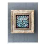 Oscar Stone Decor Çerçeveli Taş Duvar Dekoru 20 X 20 Cm Çini Desen CDD1-40-257