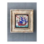 Oscar Stone Decor Çerçeveli Taş Duvar Dekoru 20 X 20 Cm Çini Desen Cdd1-40-266
