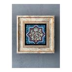 Oscar Stone Decor Çerçeveli Taş Duvar Dekoru 20 X 20 Cm Çini Desen Cdd1-40-273