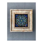 Oscar Stone Decor Çerçeveli Taş Duvar Dekoru 20 x 20 cm Çini Desen CDD1-40-289