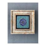 Oscar Stone Decor Çerçeveli Taş Duvar Dekoru 20 X 20 Cm Çini Desen Cdd1-40-301