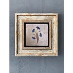 Oscar Stone Decor Çerçeveli Taş Duvar Dekoru 20 x 20 cm EBRU DESEN ÇİÇEK