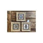 Oscar Stone Decor Çerçeveli Taş Duvar Dekoru 20 X 20 Cm Fatma Ana Eli Desen Çini 3Cdd-40-115