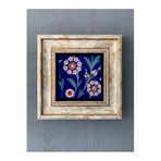 Oscar Stone Decor Çerçeveli Taş Duvar Dekoru 20 X 20 Cm Iznik Çini Desenli Cdd1-40-199