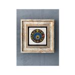 Oscar Stone Decor Çerçeveli Taş Duvar Dekoru 20 X 20 Cm Nazar Desen Renkli CDD1-40-502