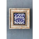 Oscar Stone Decor Çerçeveli Taş Duvar Dekoru 20x20 Cm Nazar Boncuğu CDD-40-1002