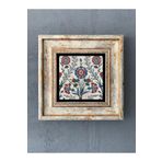 Oscar Stone Decor Çerçeveli Taş Duvar Dekoru Iznik Çini Desenli 20 X 20 cm CDD1-40-192