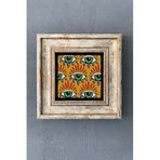 Oscar Stone Decor Çerçeveli Taş Duvar Dekoru Tablo 20Cm X 20Cm Nazar Boncuğu/Evil Eye Bead Cdd1-40-1486