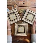 Oscar Stone Decor Çerçeveli Taş Duvar Dekoru Tablo 20X20Cm 3'Lü Set Bereket Duası 3Cdd-462-3